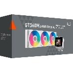 Система водяного охлаждения PcCooler GT360M Display ARGB Soc-AM5/AM4/1200/1700/1851 белый 4-pin 15-33.7dB Al LCD 310W Ret (GT360M-WHAWXX-GL), фото2