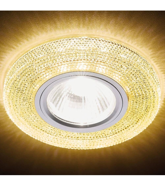 Встраиваемый точечный светильник S290 GD хром/топаз/MR16+3W(LED WHITE)