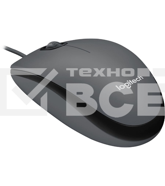 Мышь проводная Logitech M90 черный/серый, 1000 dpi, USB, кнопки - 3