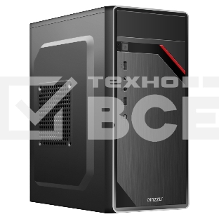 Компьютерный корпус Ginzzu D180 2*USB 2.0,AU w/o PSU