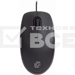 Мышь проводная Oklick 195M черный, 800 dpi, USB, кнопки - 3
