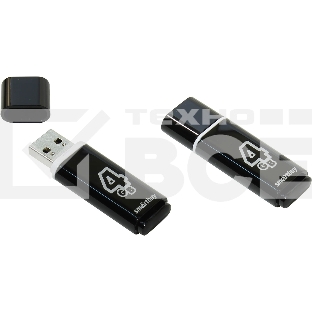 Флэш Диск Smartbuy USB Drive 4Gb Glossy series Black SB4GBGS-K
