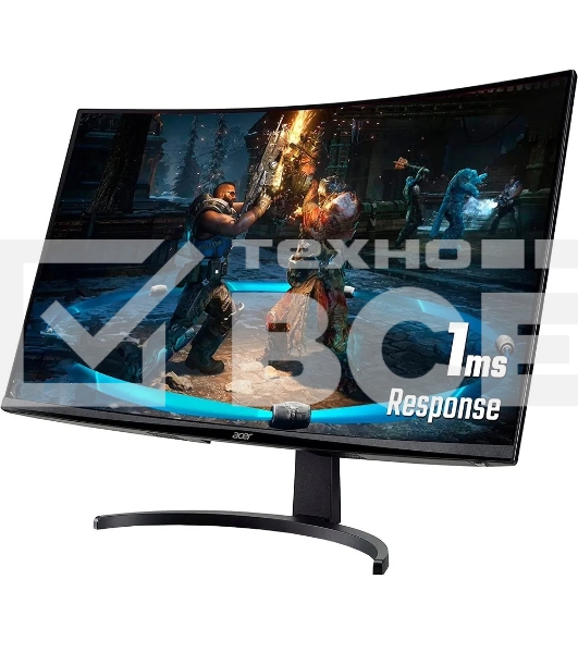 Монитор 31,5'' Acer Nitro ED320QXbiipx, ZeroFrame, Curved 1500R Black, 16:9, VA, 1920x1080, 1ms, 300cd, 240Hz, 2xHDMI(2.0) + 1xDP(1.2) + Audio out , sync: FreeSync