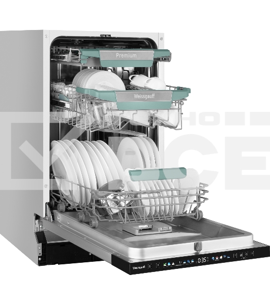 Встраиваемая посудомоечная машина Weissgauff BDW 4160 Real Touch DC Inverter Timer Floor