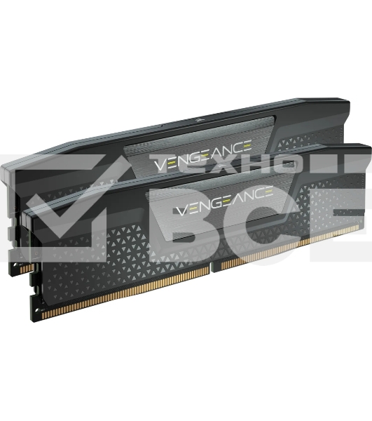 Оперативная память Corsair Vengeance, DDR5, 16GB (2x8 GB), 5200 MHz, CL40, радиатор, чёрный