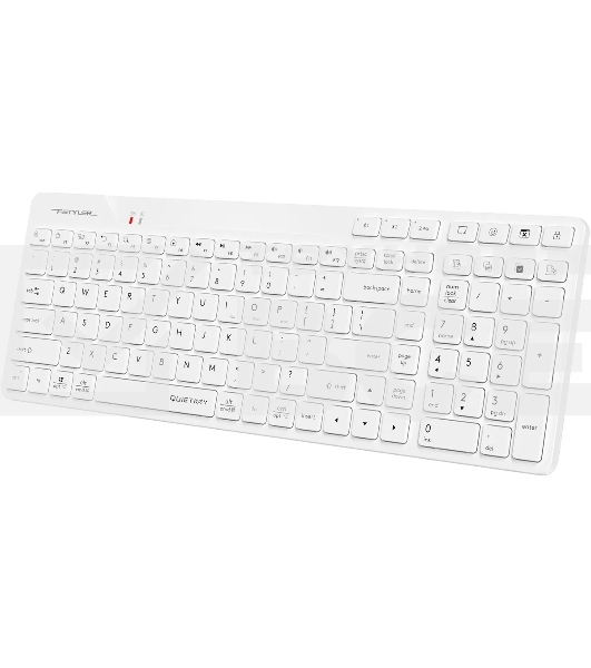 Клавиатура A4Tech Fstyler FBK27C AS белый USB беспроводная BT/Radio slim Multimedia (FBK27C AS)