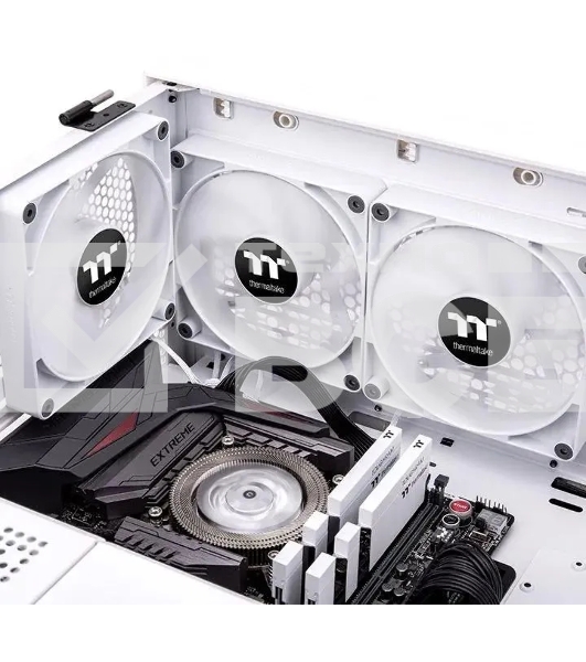Комплект вентиляторов для корпуса Thermaltake CT120 (2 шт.) белый, 120 мм, 2000 об/мин, 25.8 дБ, 4 pin