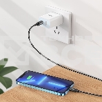 Кабель Hoco X89 Wind iP USB Type-C (m)-Lightning (m) 1м черный коробка, фото4