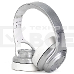 Беспроводные/проводные наушники Crown CMBH-5050 серебристый, накладные, Bluetooth + проводной, складная конструкция, до 10 ч, фото6