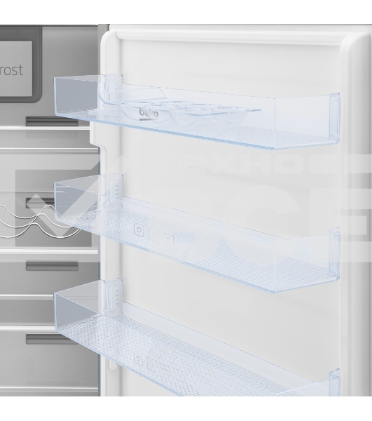 Встраиваемый холодильник Beko BCNA275E3S (7523020054) белый двухкамерный 185/69 л морозилка снизу, No Frost