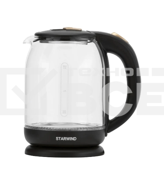 Чайник электрический Starwind SKG1052 1.8л. 1500Вт темно-коричневый/бронзовый (корпус: стекло)
