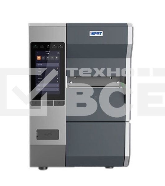 Принтер этикеток термотрансферный iDPRT iK4 Industrial 300 dpi, 254 мм/cек, Bluetooth, Ethernet, USB, серый