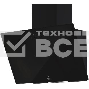 Вытяжка каминная LEX Moza 600 черный управление: кнопочное (1 мотор)