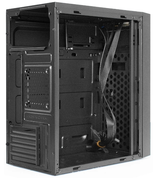 Компьютерный корпус Minitower ExeGate BAA-113-UNS400 (mATX, БП UNS400 с вент. 12см, 2*USB, аудио, черный)