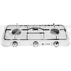 Плитка газовая Delta D-2207 трехконфорочная, белый, фото 1