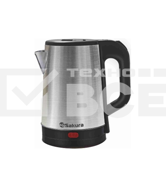 Чайник Sakura SA-2167BK 1.8 л, нерж+черн д