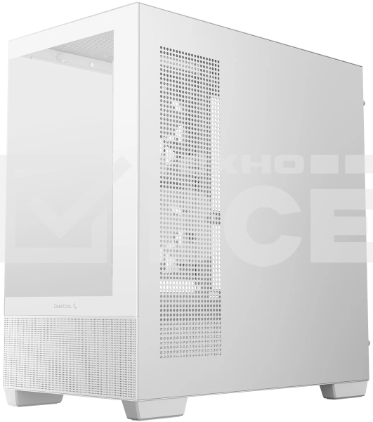 Компьютерный корпус Deepcool CG380 3F WH без БП, боковое окно (панорама), 3x120мм ARGB PWM вентилятора, белый, mATX