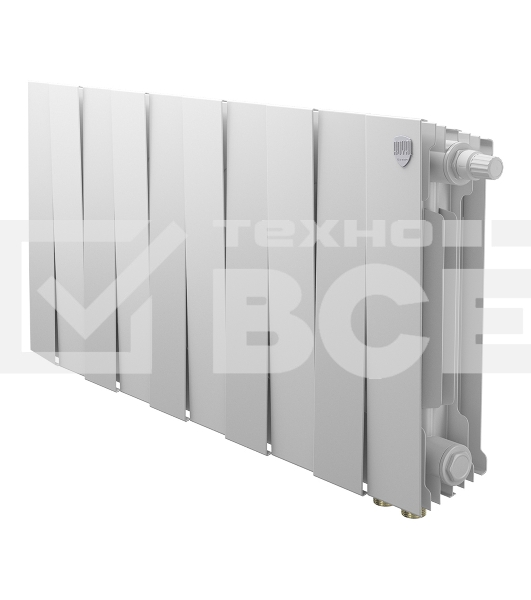 Радиатор биметаллический Royal Thermo PianoForte 300 белый VR80 - 10 секц.