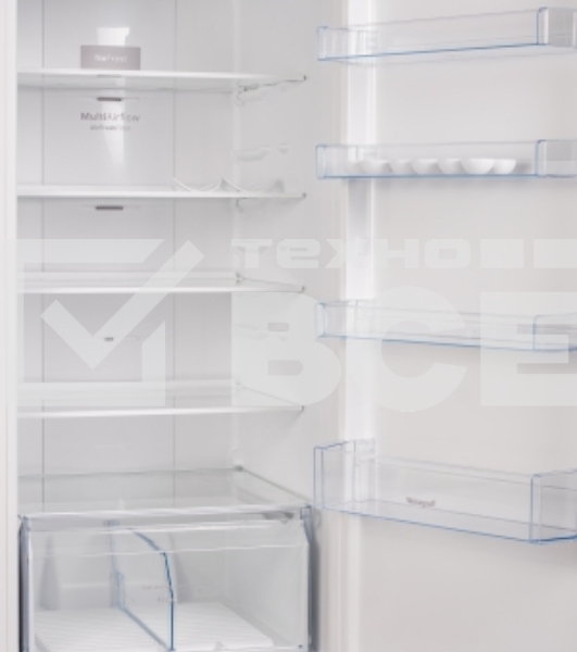 Холодильник Weissgauff CBN2WC2W2 INVERTER белый двухкамерный 280/108л морозилка снизу, No Frost