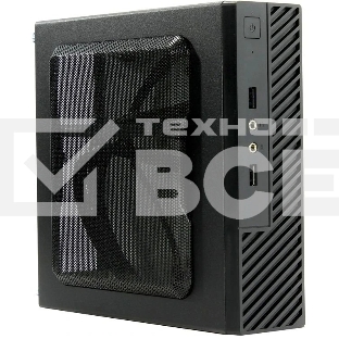 Компьютерный корпус Slim Case Powerman ME100S-BK front fan 4cm, 120W adapter, Mini ITX, VESA