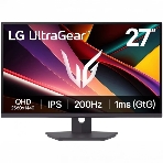 Монитор LG 27' 27G610A-B, 2560x1440, IPS, 200Hz, HDMIx2+DP, регулировка, черный, фото 1