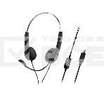 Гарнитура Genius HS-220U, регулируемое оголовье, мягкие удобные амбушюры, выносной микрофон с шумоподавлением, пульт управления, фото 1