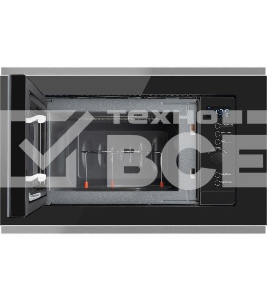 Микроволновая печь встраиваемая Weissgauff HMT-720 BX Grill чёрный, 20 л, 700 Вт, переключатели - поворотный механизм/сенсор