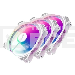 Комплект вентиляторов для корпуса Alseye M120-PWA KIT белый, 120 мм, 1700 об/мин, 33.8 дБ, 4 pin