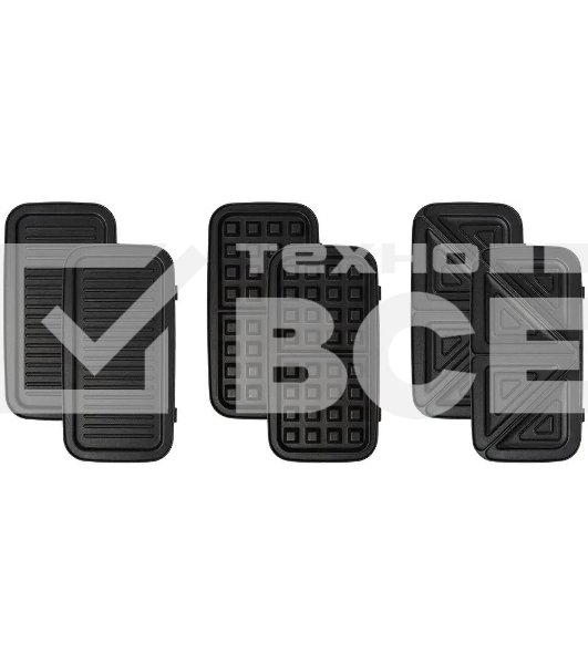 Вафельница Kitfort КТ-1674 1200Вт черный/серебристый