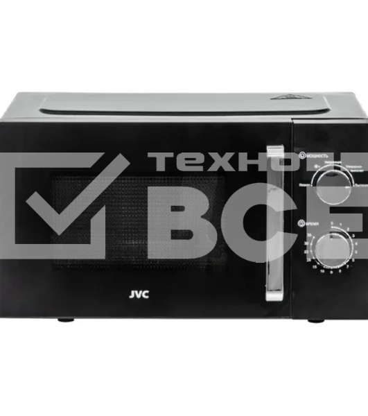 Микроволновая печь JVC JK-MW135M черный, 20 л, 700 Вт, переключатели - поворотный механизм