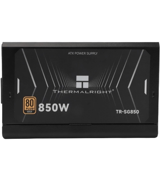 Блок питания Thermalright 850W 80+ Gold (ATX, 3.1, PCIe 5.1, Full modular, 1x24(20+4)pin 600мм, 2xCPU 8(4+4)pin 650мм, 2xPCIe*2 8(6+2)pin 650+150мм, 1x12VHPWR PCIe 5.1 12+4pin 600мм, 2xSATA*4 450+150+150+150мм, 1xMOLEX4pin*3 500+150+150мм, Active, 120x120мм, 150x140x86mm, APFC,)