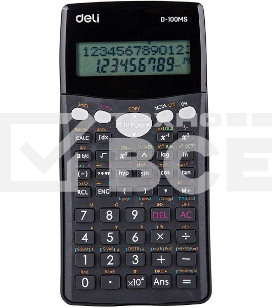 Калькулятор научный Deli ED-100MS черный 12-разр.