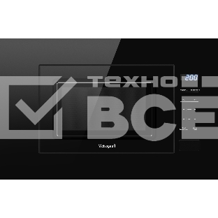 Микроволновая печь встраиваемая Weissgauff HMT-206 Compact черный, 20 л, 700 Вт, переключатели - сенсор