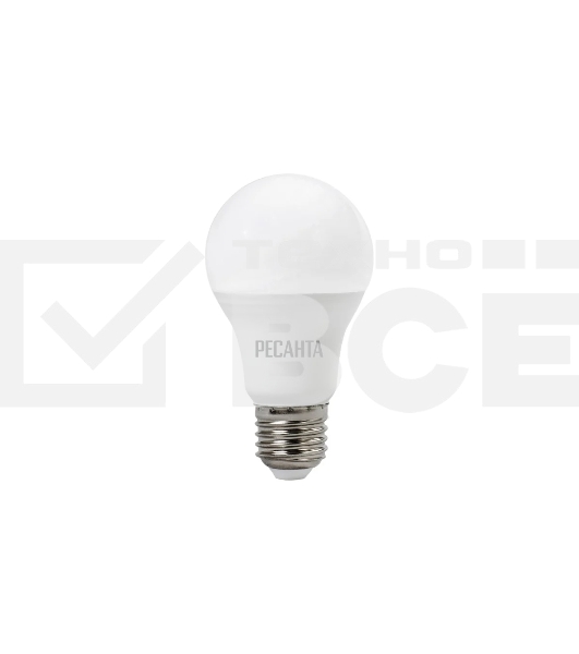 Лампа светодиодная Ресанта LL-R-A60-11W-230-4K-E27 груша, 11 Вт, нейтральный, Е27