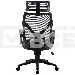 Кресло компьютерное Cactus CS-MC414-GY черный/серый, сетка/ткань, с подголов. крестов. пластик, пластик черный, фото8