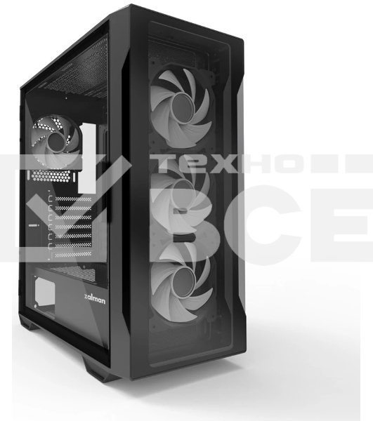Компьютерный корпус ZALMAN I3 NEO, ATX, BLACK, FRONT MESH, WINDOW, 2x3.5