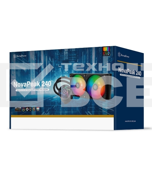 Жидкостная система охлаждения Silverstone SST-NP240-ARGb G53NP240ARGb020 черный