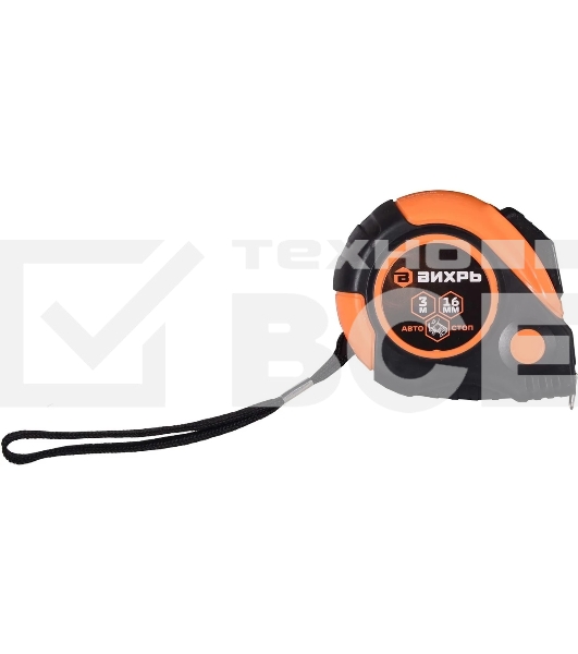 Рулетка Вихрь 3мх16мм автостоп