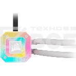 Система жидкостного охлаждения Corsair iCUE H100i ELITE CAPELLIX XT (240мм, белый, RGb/Fans: 2x120мм, 65.57CFM, 34.1dBA, 2400RPM/S: 1851, 1700, 1200, 115x, 2011, 2066, AM5, AM4), фото2