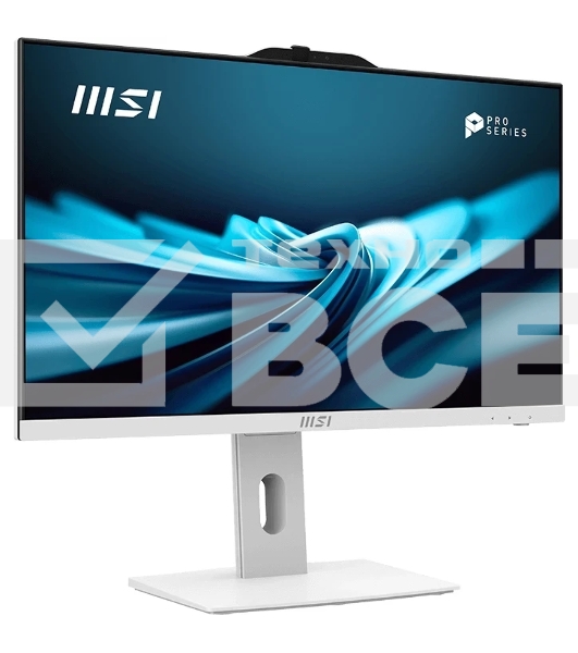 Моноблок MSI Pro AP242P 14M-676XRU 23.8' Full HD i3 14100 (3.5) 16Gb SSD512Gb UHDG 730 без ОС GbitEth WiFi BT 120W клавиатура мышь Cam белый 1920x1080 (9S6-AE0622-1061)