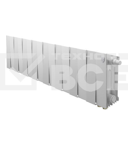 Радиатор биметаллический Royal Thermo PianoForte 200 белый VR80 - 16 секц.