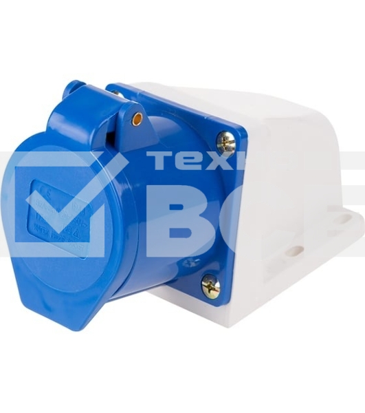 Розетка Rexant 123 стационарная 2Р+РЕ 32А 220В IP44