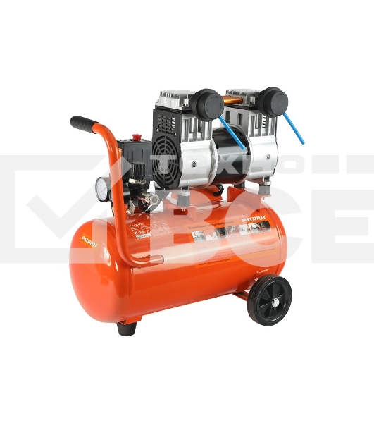 Компрессор поршневой безмасляный Patriot WO 24-220, 200 л/мин, 8 бар, 1250 Вт, 24 л, быстросъемный 1/4'