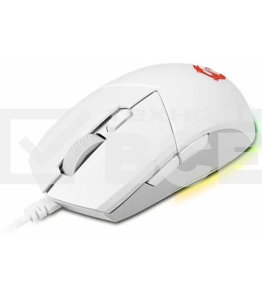 Мышь проводная MSI Clutch GM11 белый, 5000 dpi, USB, кнопки - 6