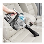 Пылесос вертикальный Redmond RV-UR380 серый/голубой, питание от аккумулятора, 300 Вт, уборка сухая, пылесборник 0,55 л, фото4