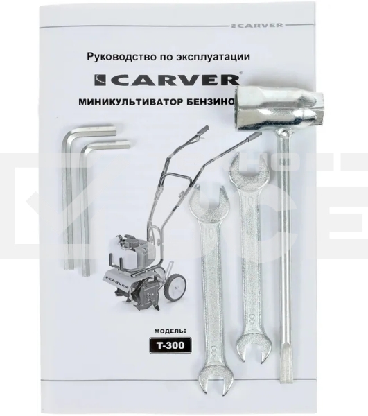 Культиватор бензо CARVER T-300 мини 3лс 2ткт шир.26см