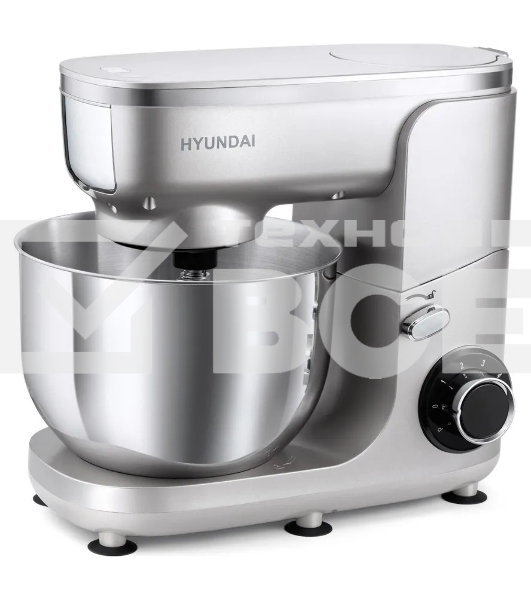 Кухонная машина Hyundai HYM-S7651 планетар.вращ. 1400Вт серебристый