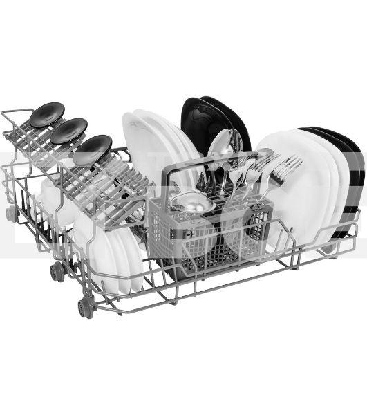 Встраиваемая посудомоечная машина Maunfeld MLP-06DW, белый, 44.8 см, 6 компл., 49 дБ, класс A+