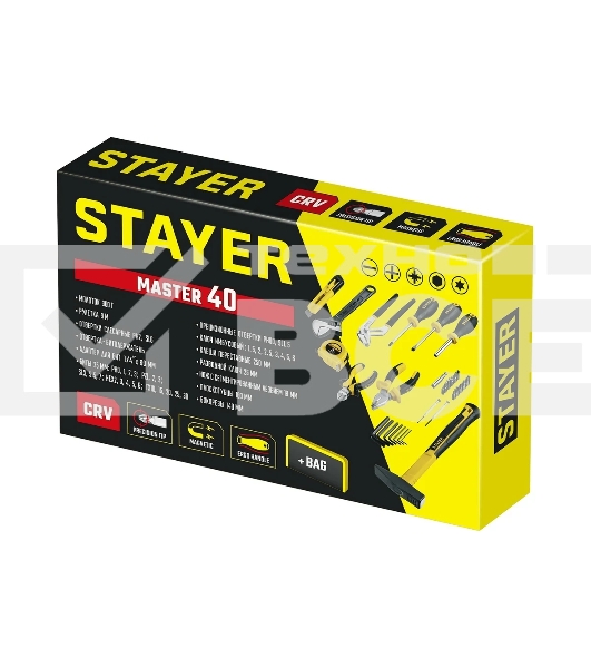Универсальный набор инструмента STAYER Master-40 для дома 40 предм.