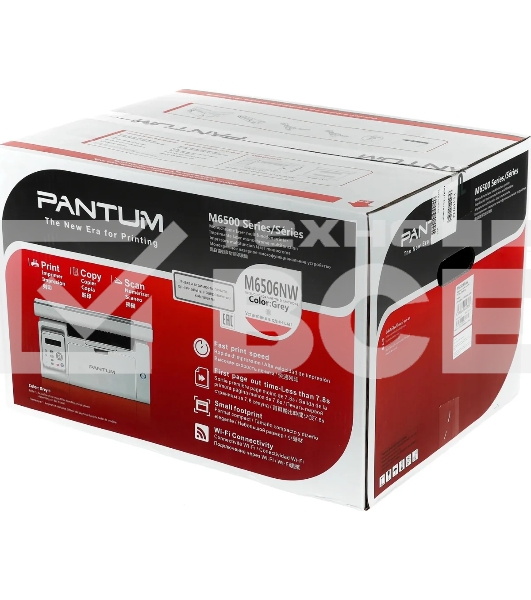 МФУ лазерный Pantum M6506NW, A4, ч/б, печ. до 22 стр/мин., 1200 x 1200 dpi, USB, RJ-45, Wi-Fi